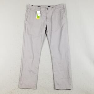 J Crew Pants Mens 38x32 Gray Slim Flex 365 TruTemp Thermal Comfort Chino Casual